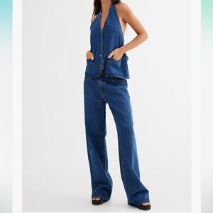 Amazon Women's Blue Denim Set